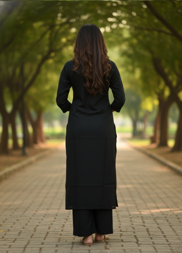 Cotton Black Cord Set