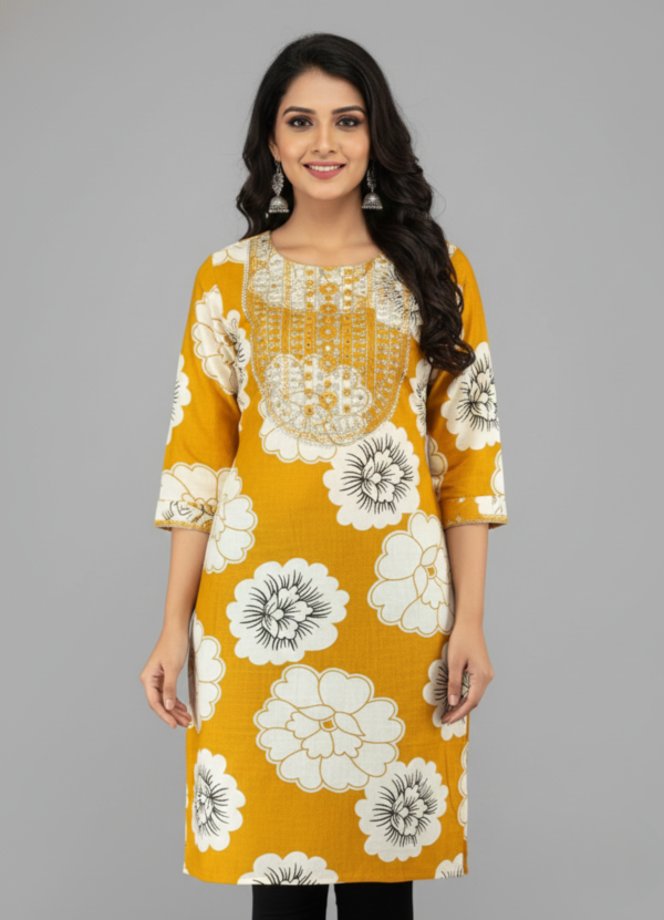 Flora Print Kurti