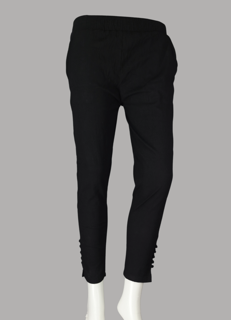 Jet Black Cigarette Pants