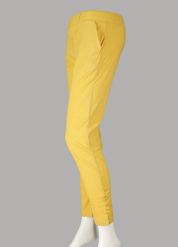 AJ040Y1 Mustard Yellow Cigarette Pants