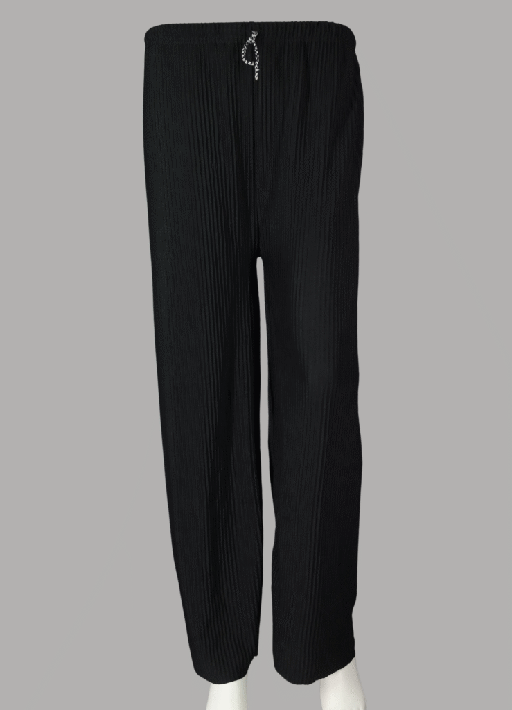 Black Pleated Plazo Pants