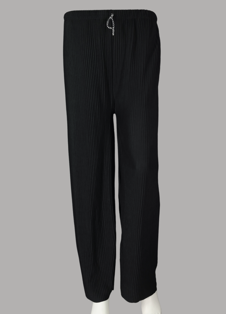 Black Pleated Plazo Pants