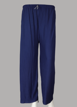 AJ041BU Navy Blue Pleated Plazo Pants