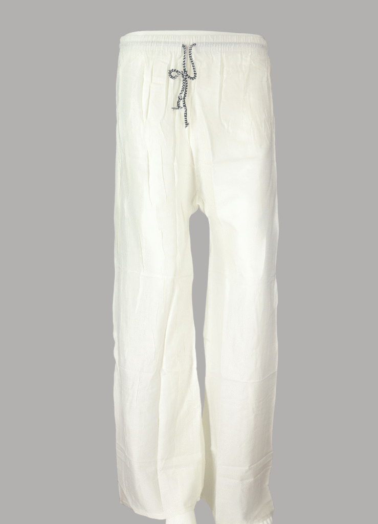 White Plain Plazo Pant