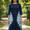 Navy Blue Tie-Dye Kurta