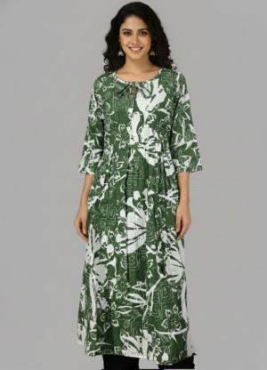 Copy of AJ028 LUSH CANOPY PRINTED KURTI