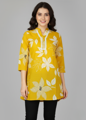 Copy of AJ032 Kivroe Casual Floral Tunic Kurti