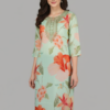 Coral Bloom Kurti