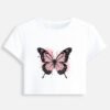 Front_1_c_1-10.jpg Butterfly Printed White Cropped Tshirt