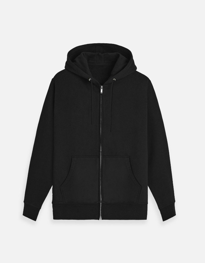 Black Zip Hoodie