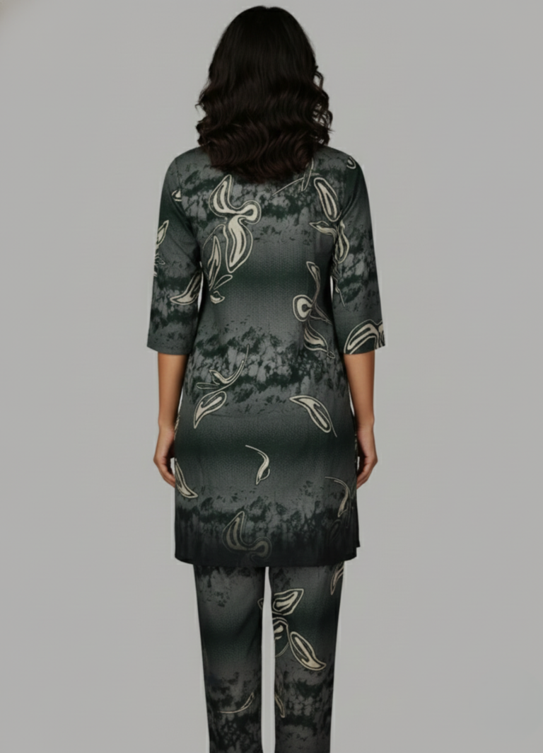 Dusky Petal Flow Two-Piece CoordSet