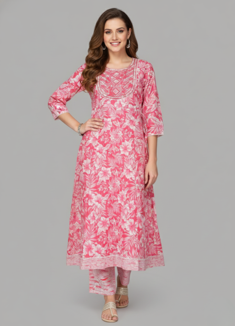 Flora Kurti Set