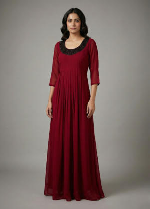 ProductAJ (24) Red Long Kurti