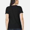 Women's Classic Black T-Shirt Feather Print