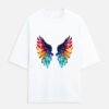 Wings printed Womens Oversized Tshirt