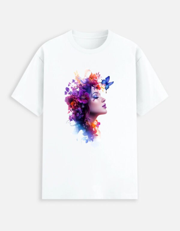 A Mystery Lady White Stretch T-shirt
