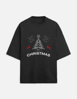 Front_1_c_2-3.jpg Unisex Christmas Black Oversized Tshirt