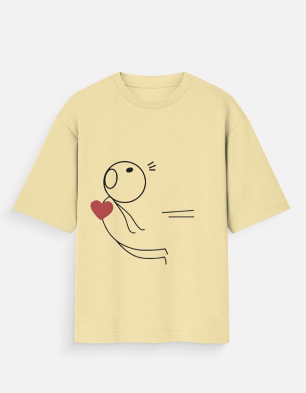 Front_1_c_51-7.jpg Magnetic Love Oversized Standard Yellow Couple T-Shirt