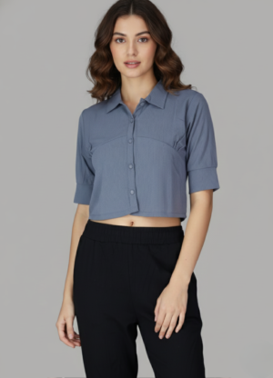 Blue  Breeze  Short Shirt