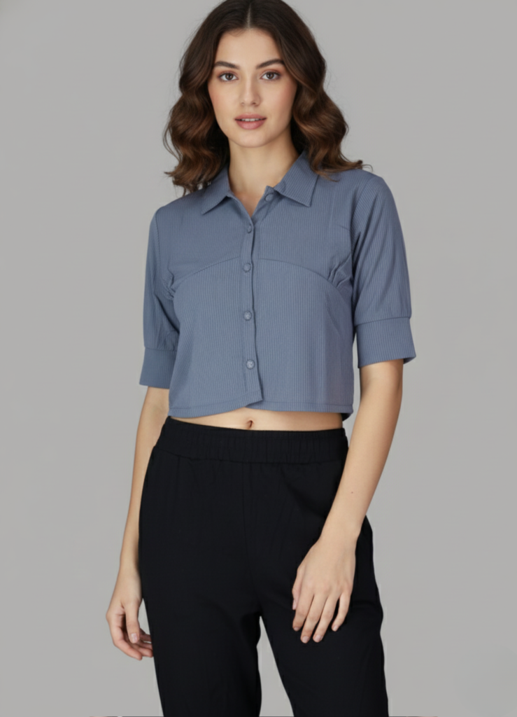 Blue  Breeze  Short Shirt