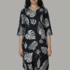Black Botanical  Co-ord Kurti Set