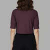 Wine Maroon Crop Shirt