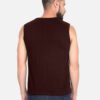 Men's Maroon Sleeveless T-Shirt