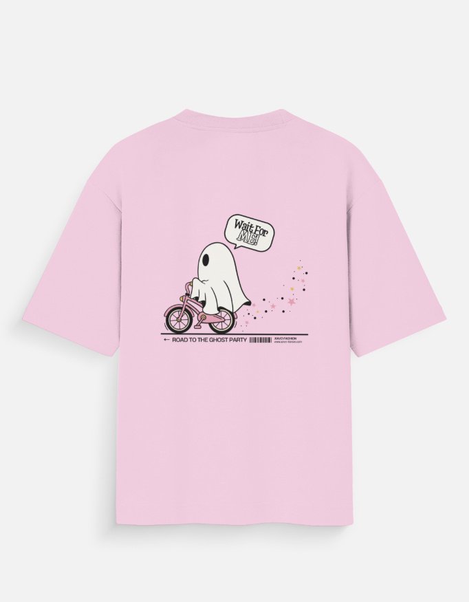 Girls Oversized Baby PinkT-Shirt
