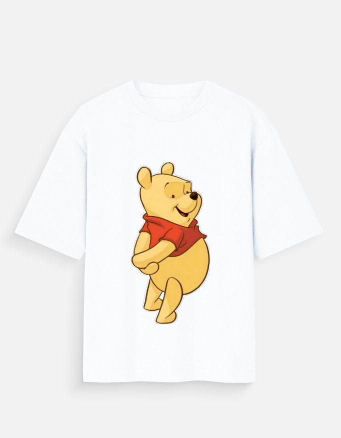 Yellow Panda Oversized Female T-Shirt