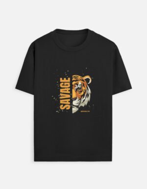 Men Black Savage T-Shirt