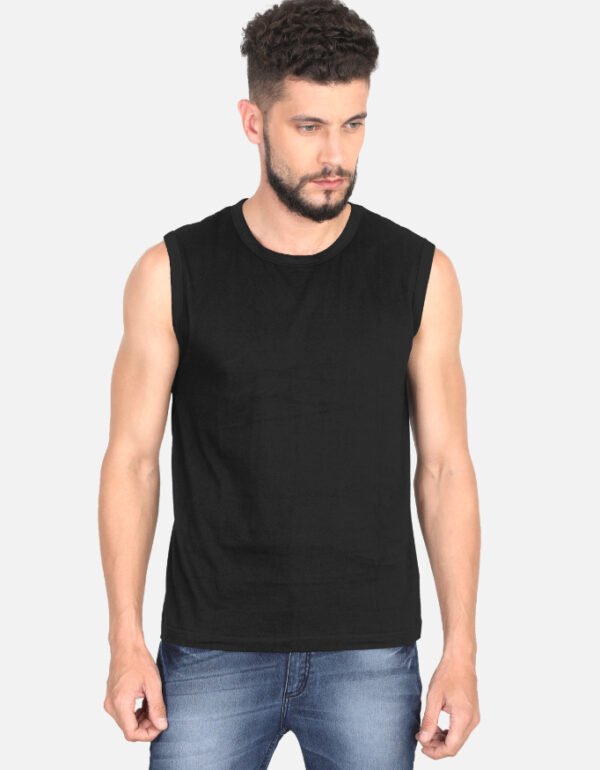 Front_1_c_2-2.jpg Men's Sleeveless Black T-Shirt