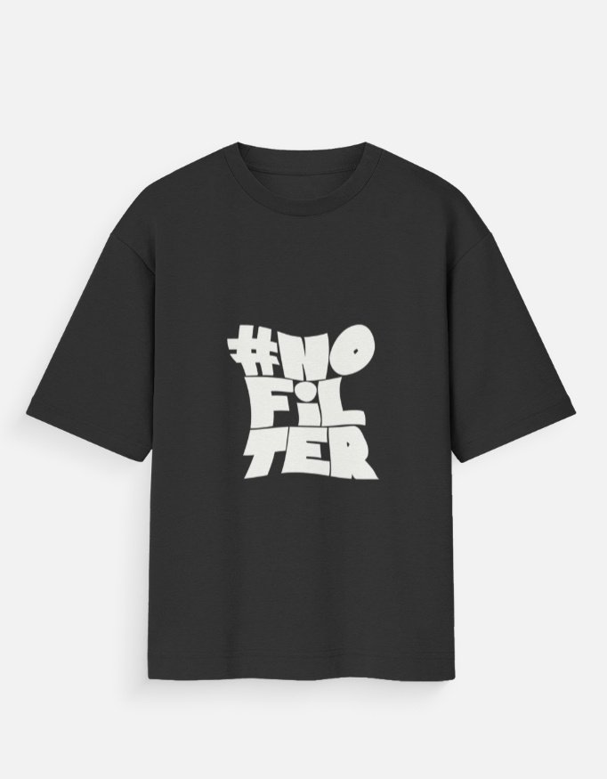 Mens Oversized Black T-Shirt