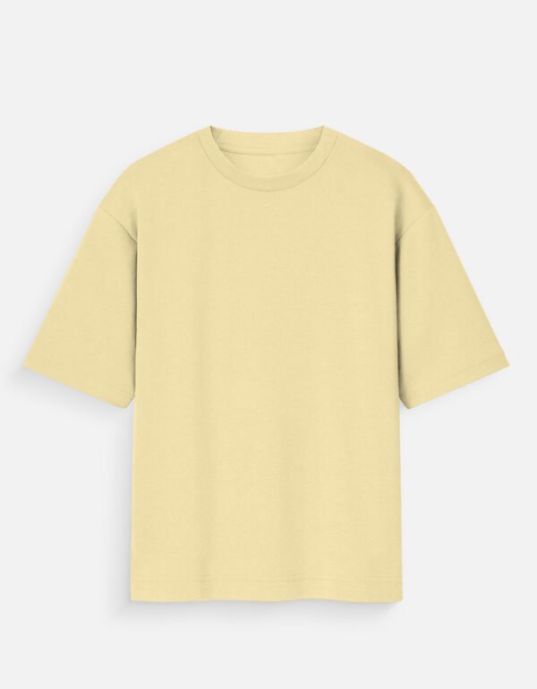 Mens Oversized Standard Yellow T-Shirt