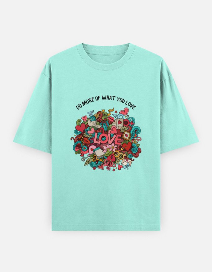 Girls Oversized Mint T-Shirt