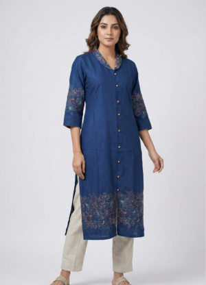 NC1001 Cotton Embroidered Kurta