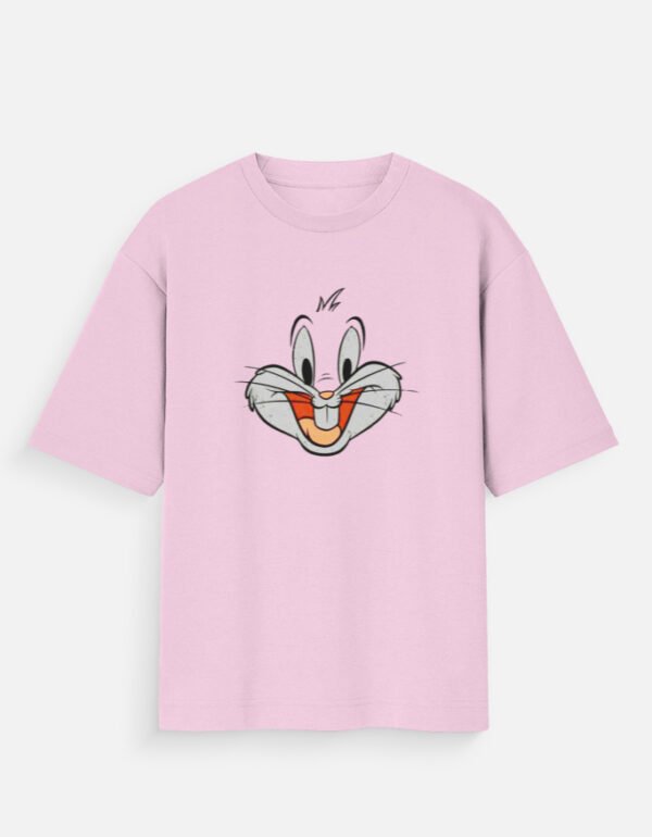 Bunny Baby Pink Oversized T-Shirt