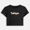 Tokyo Black Cropped Tshirt