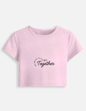 img_a21d2818ad4c4e.jpg Together Baby Pink Cropped Tshirt