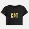 img_ac760e2a4f4690.jpg Black Cat Female Cropped Tshirt