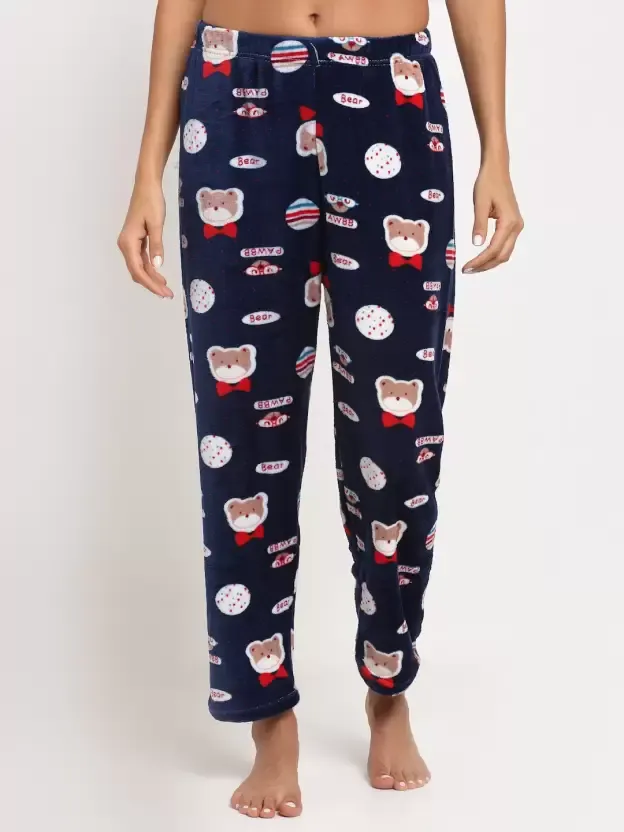 Ladies casual printed warm Pajama