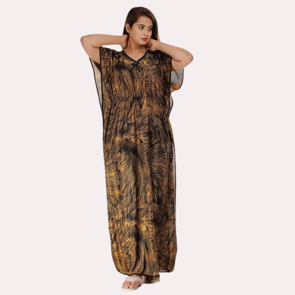 Printed Satin Nightie