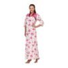 imgi_67_Floral-Print-Full-Length-Pink-Womens-Nightgown-13 Floral Print Full Length Pink Women's Nightgown
