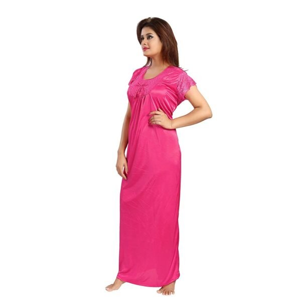 imgi_68_Snazzyway-Soft-Dark-Pink-Full-Length-Nighty-13 Soft Dark Pink Full Length Nighty